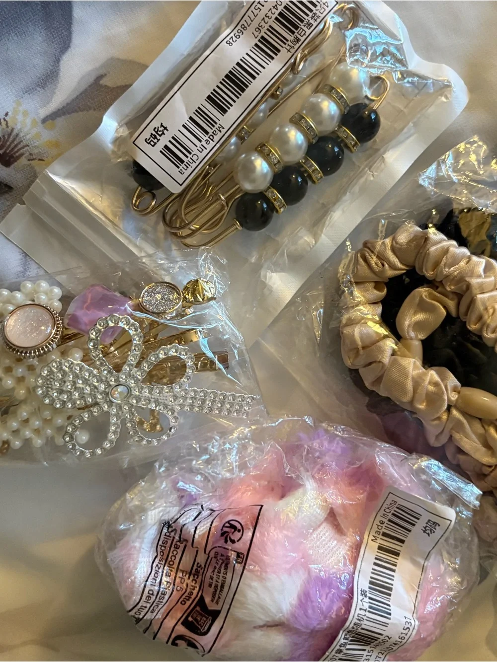 Hair Accessories Bundle (3 items - with materials 4 Pearl pin bonus)